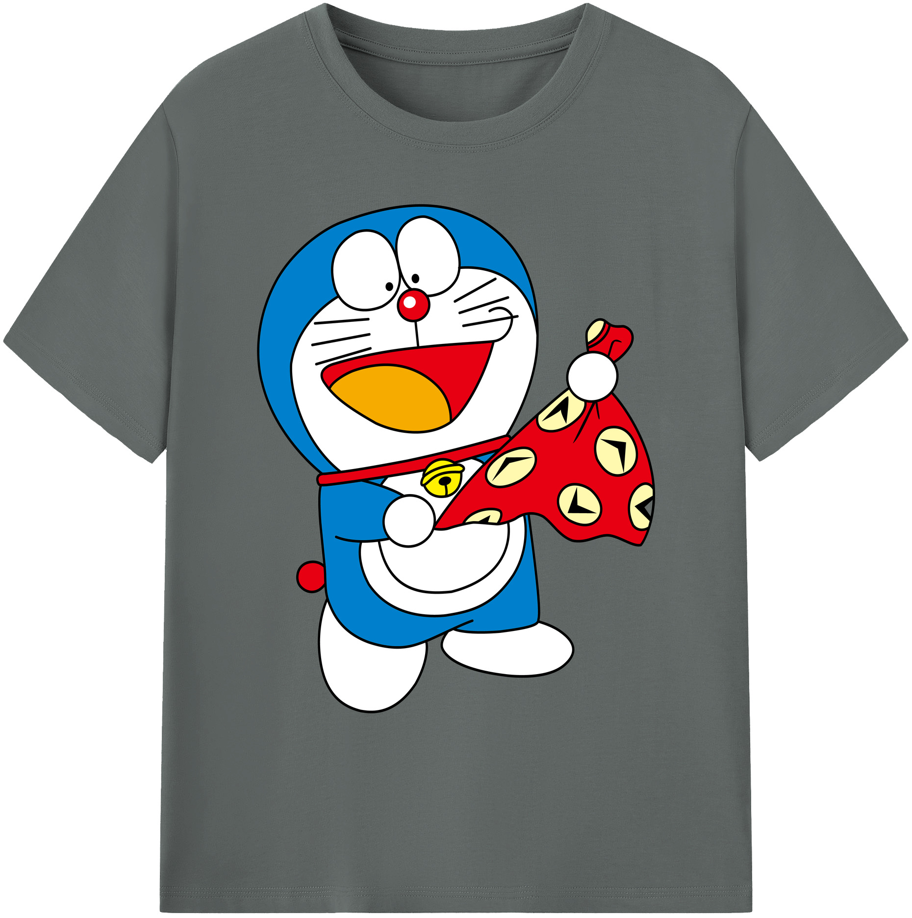 （画像用） ドラえもん Doraemon 綿100％ メンズ半袖Tシャツ｜肌触りやわらか＆通気性